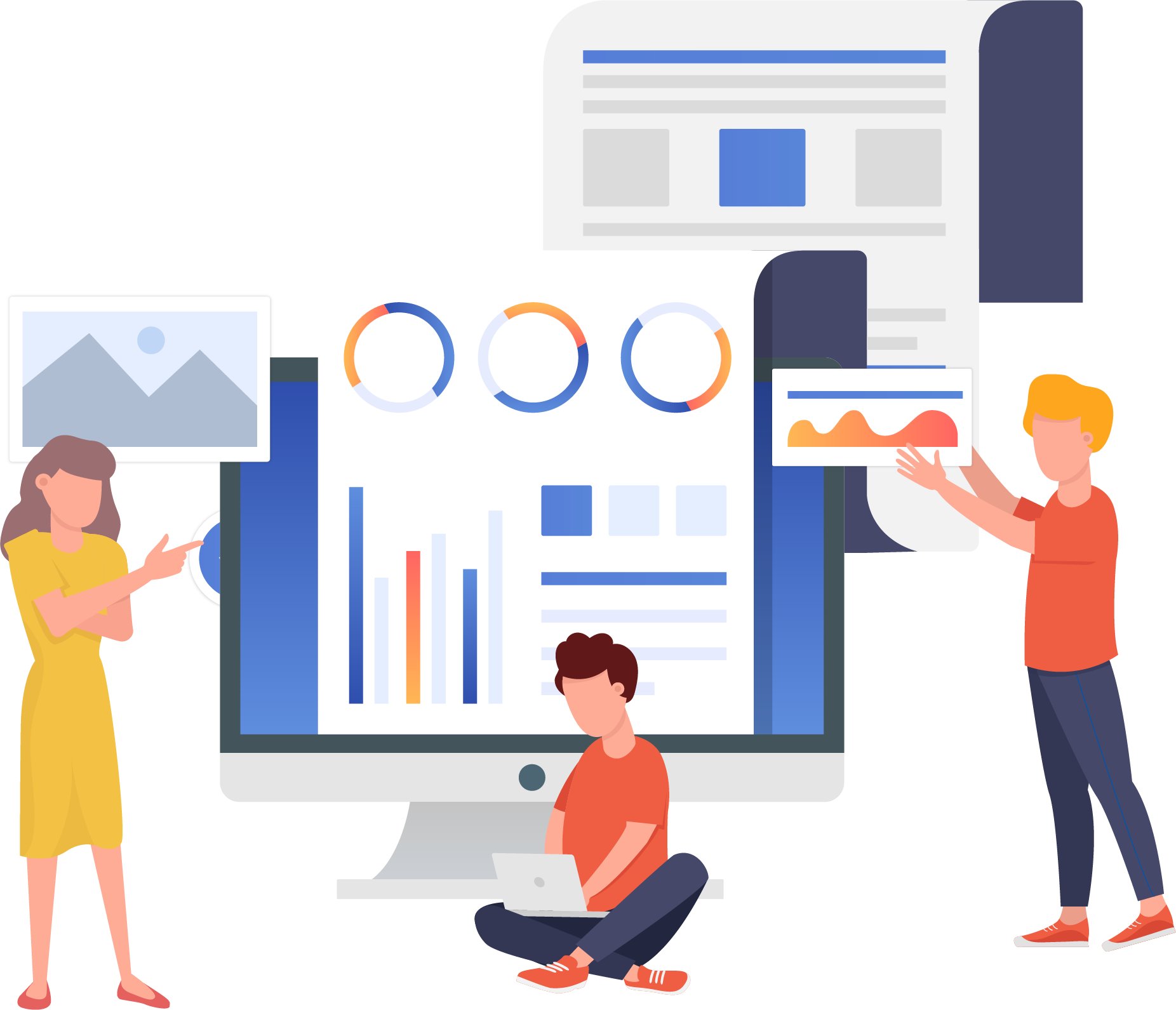 Google ads 2 A digital marketing expert managing Google Ads campaigns, analyzing pay-per-click (PPC) metrics on a laptop with campaign performance graphs and ad budget tools, representing iVenzu Technologies' Google Ads services.
